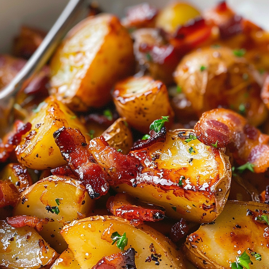 Honey Bacon Roasted Potatoes