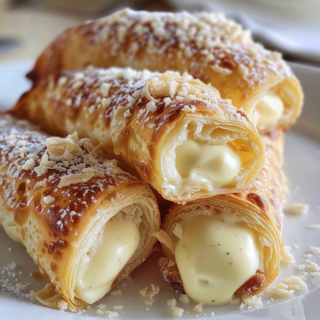 Incredible Italian Cream Stuffed Cannoncini Delightfully Indulgent