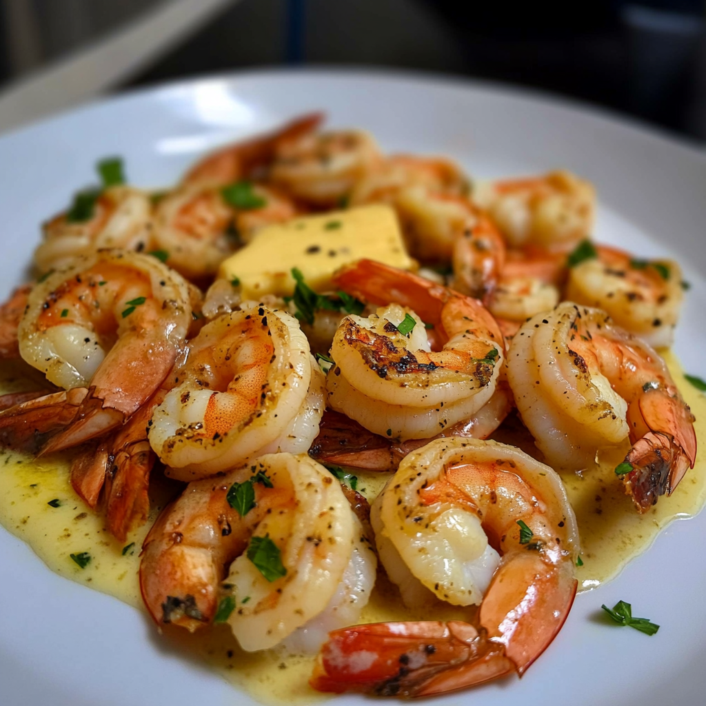 Incredible Jumbo Shrimp in Butter Garlic Sauce Delight