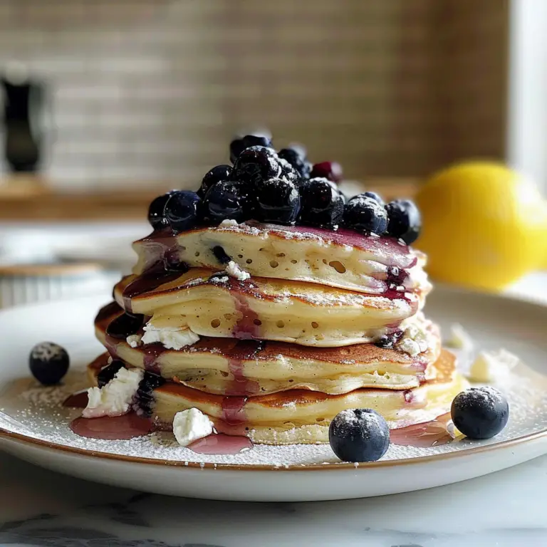 Amazing Lemon Blueberry Ricotta Pancakes for a Delicious Morning