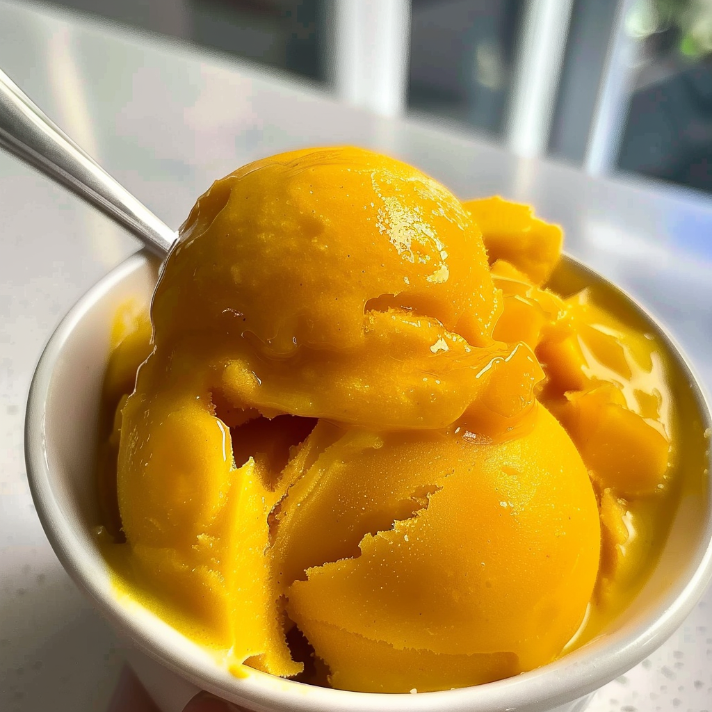 Amazing Mango Sorbet for Ice Cream Month Delightfully Cool