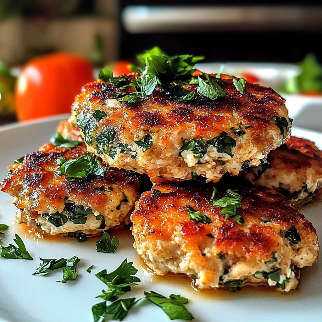 Mediterranean Chicken Patties