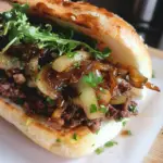 Amazing Minced Beef Sandwich with Caramelized Onions Delight
