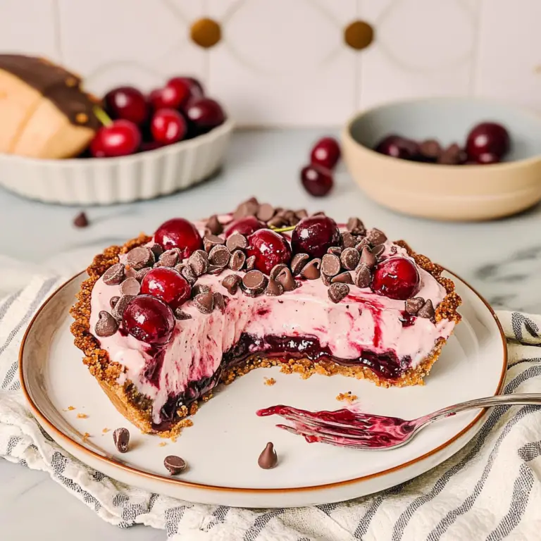 No-Bake Easy Cherry Chocolate Chip Pie: Deliciously Amazing Treat