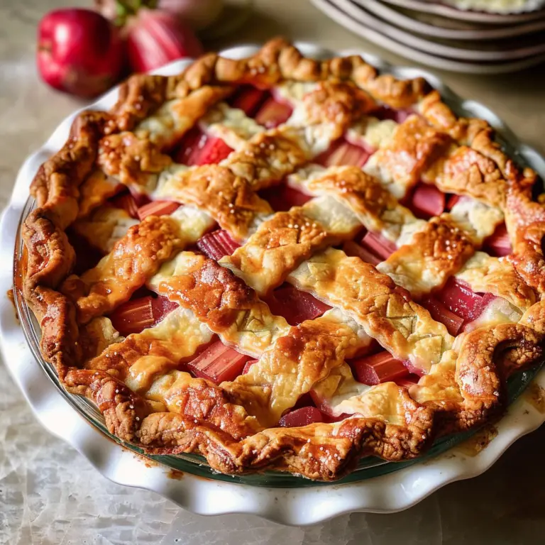 Amazing Old-fashioned Rhubarb Pie Recipe for Delicious Nostalgia