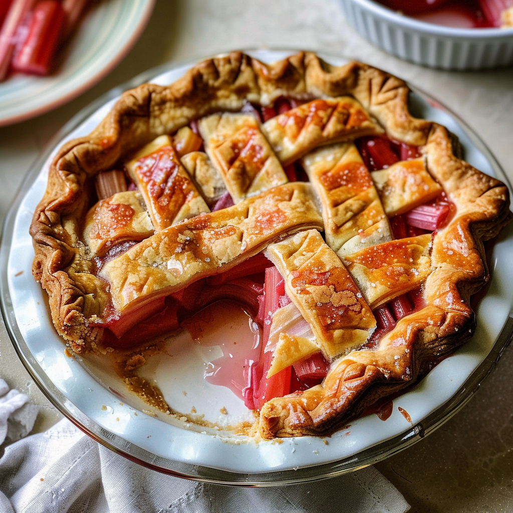 Old-fashioned rhubarb pie recipe