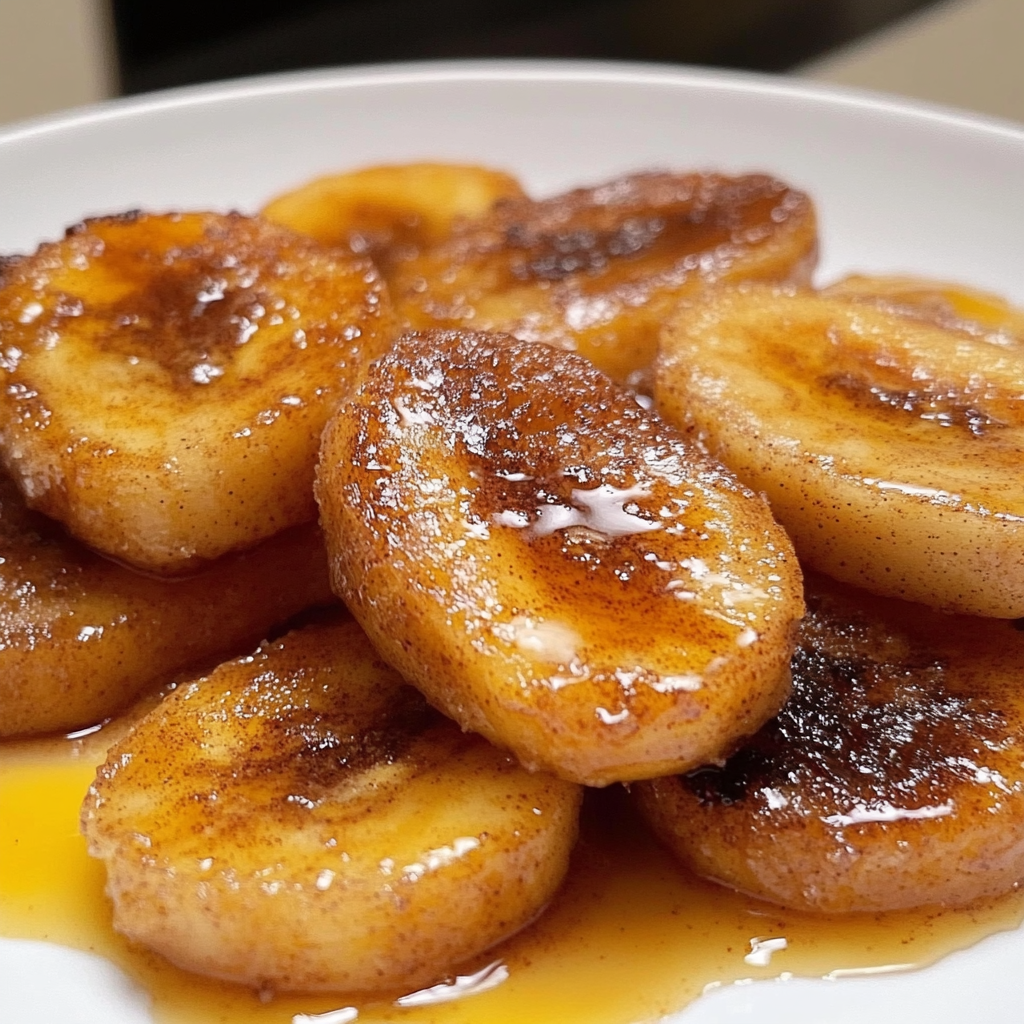 Pan Fried Cinnamon Bananas