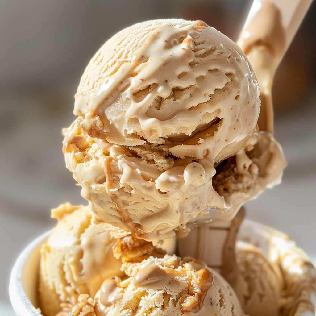 Peanut butter banana ice cream