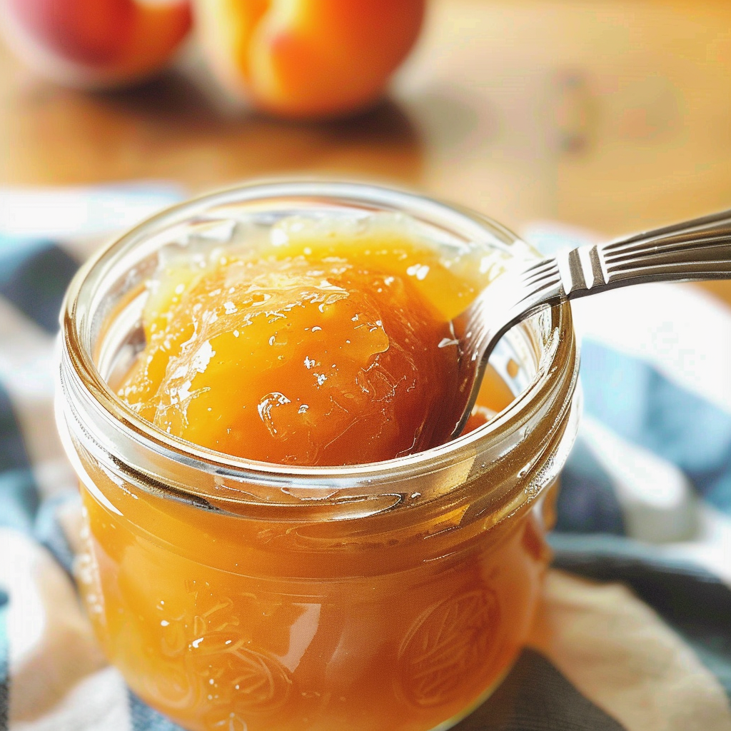 Quick Peach Jam Recipe without Pectin