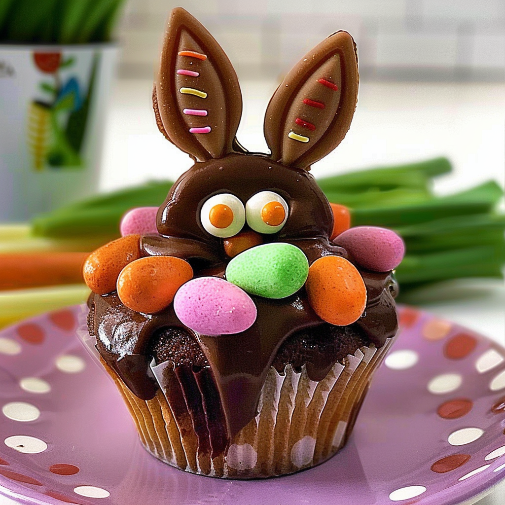 Reese’s Cup Easter Bunny Cupcakes