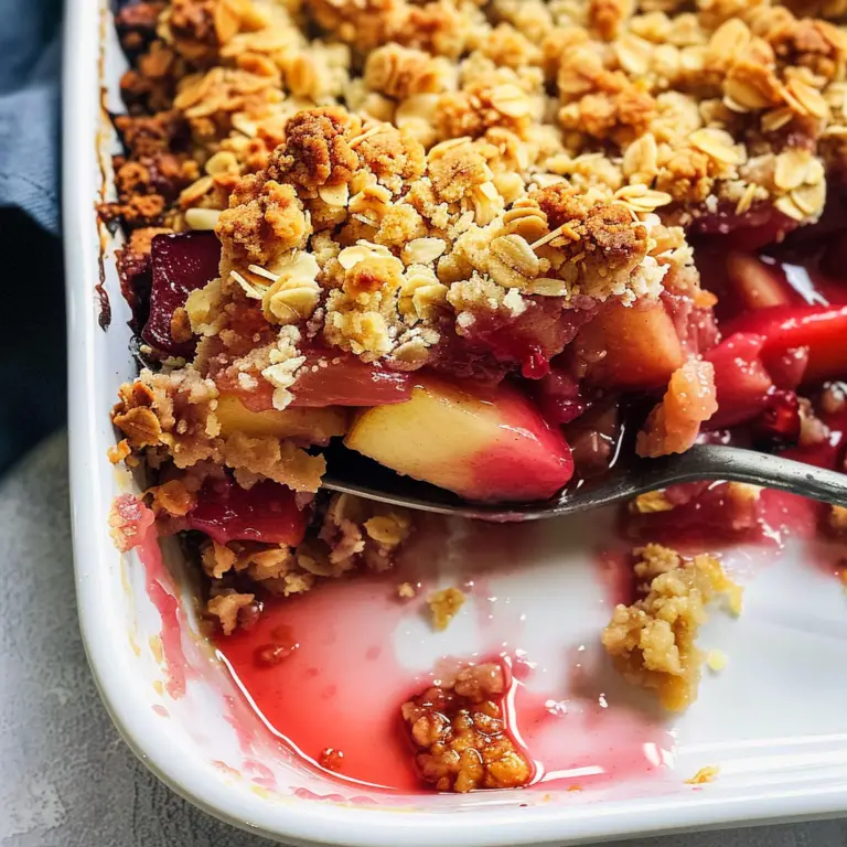 Amazing Rhubarb and Apple Crumble Recipe for Comforting Delight