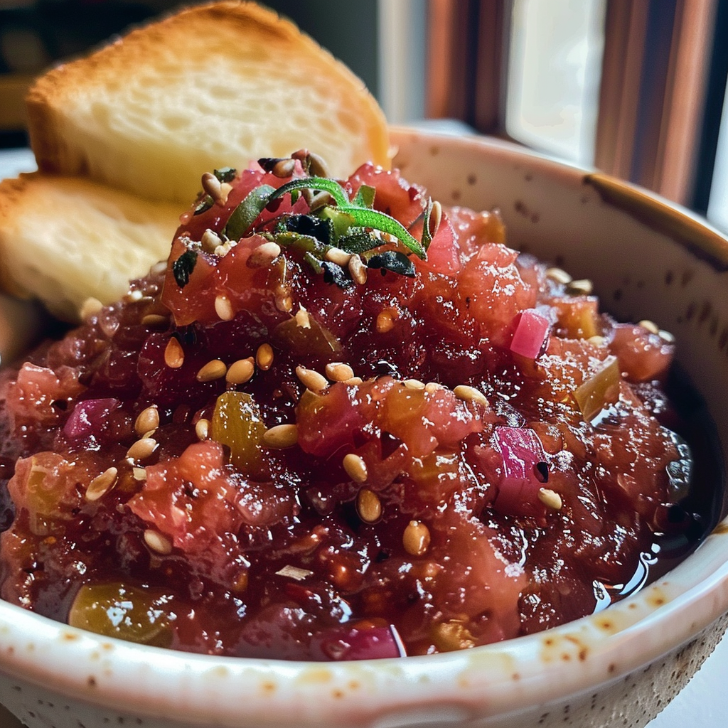 Rhubarb chutney recipe for cheese boards