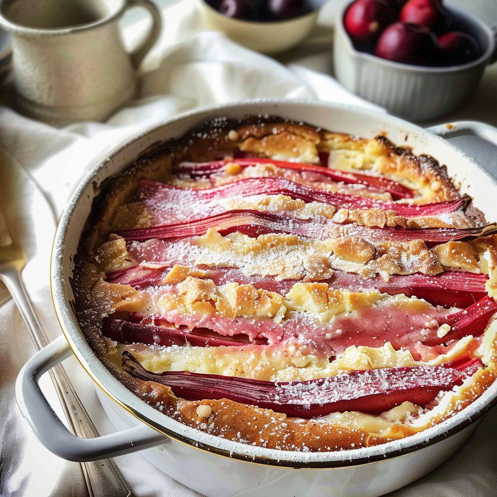 Rhubarb clafoutis recipe