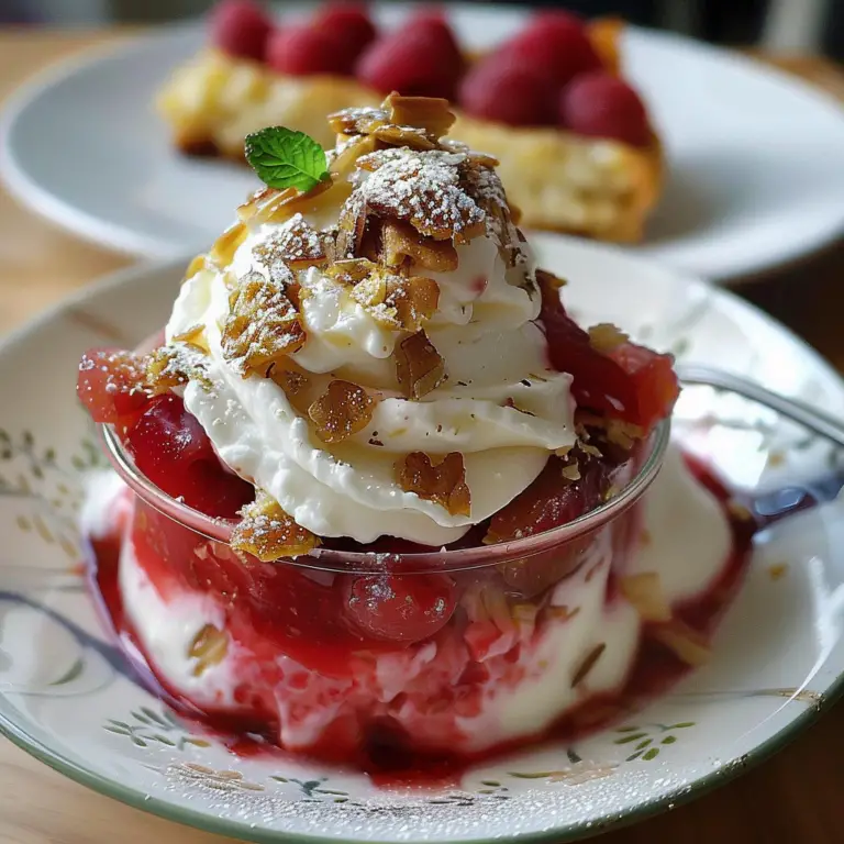 Amazing Rhubarb Fool Recipe with Whipped Cream Bliss