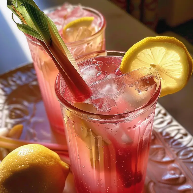 Incredible Rhubarb Lemonade Recipe for Refreshing Bliss
