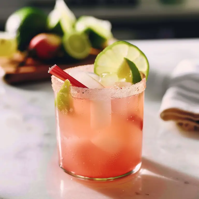 Amazing Rhubarb Margarita Mocktail Recipe for Refreshing Bliss
