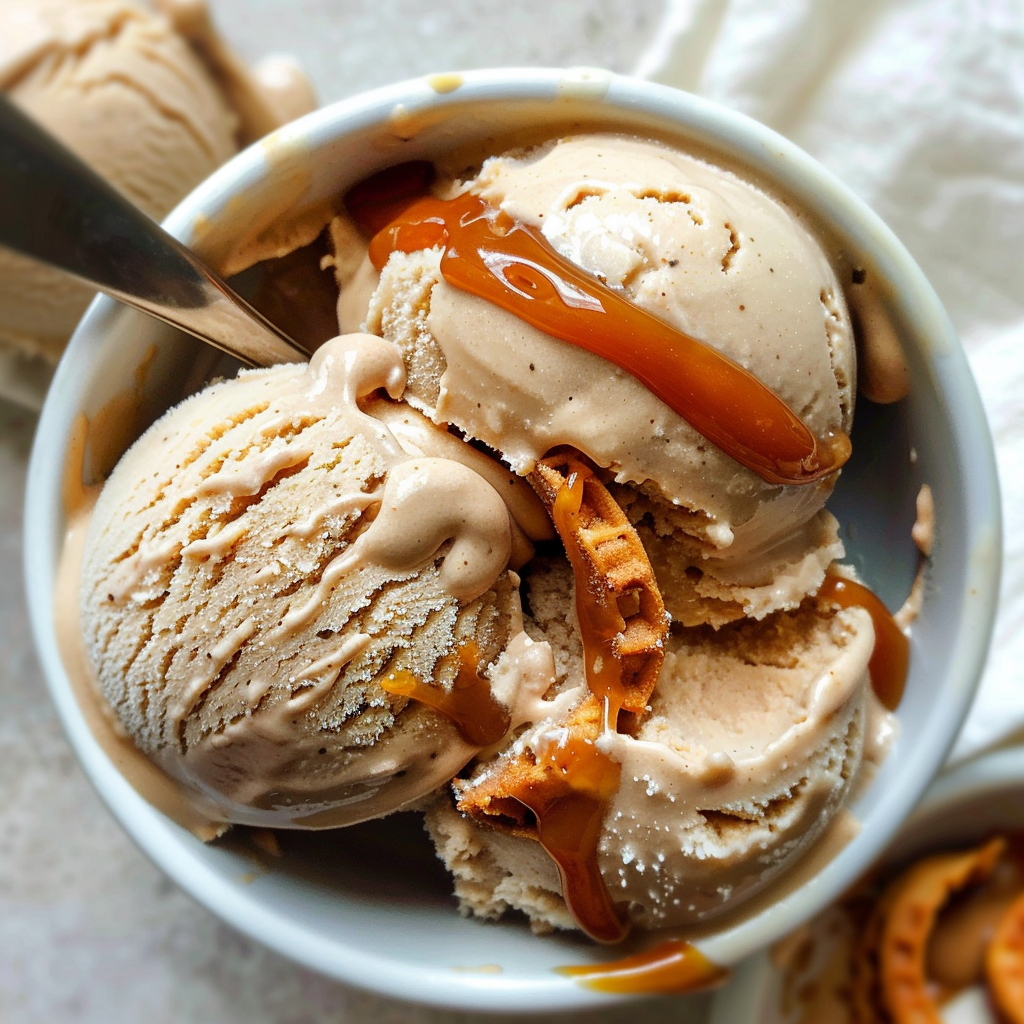 Salted caramel ice cream