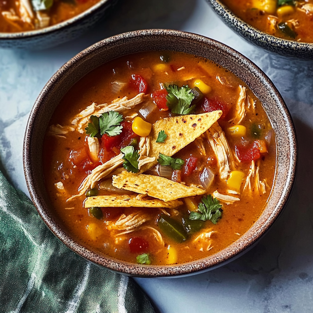 Amazing Slow Cooker Chicken Tortilla Soup for Comforting Evenings