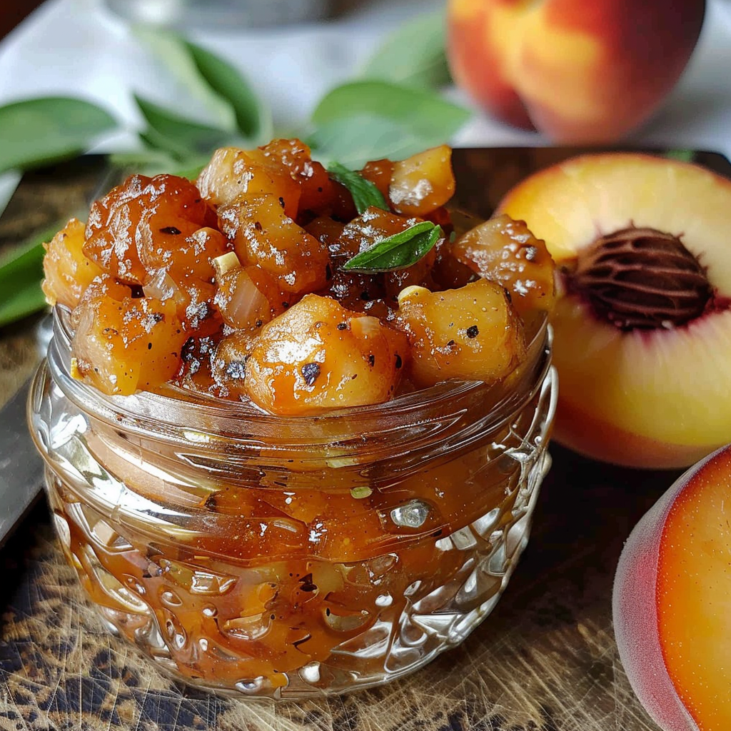 Spicy Peach Chutney for Grilled Meats