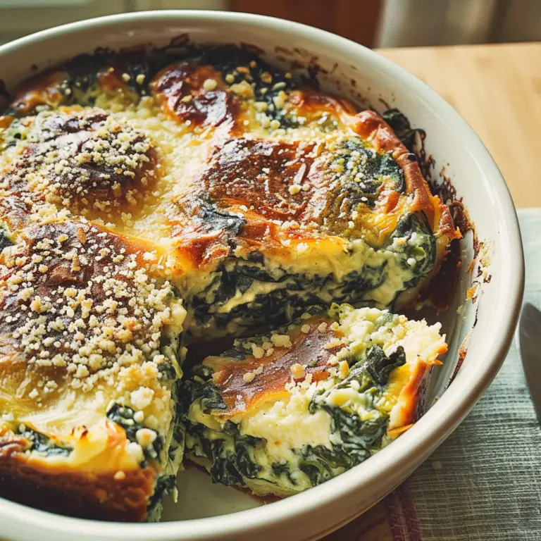 Amazing Spinach Florentine Breakfast Casserole Delight