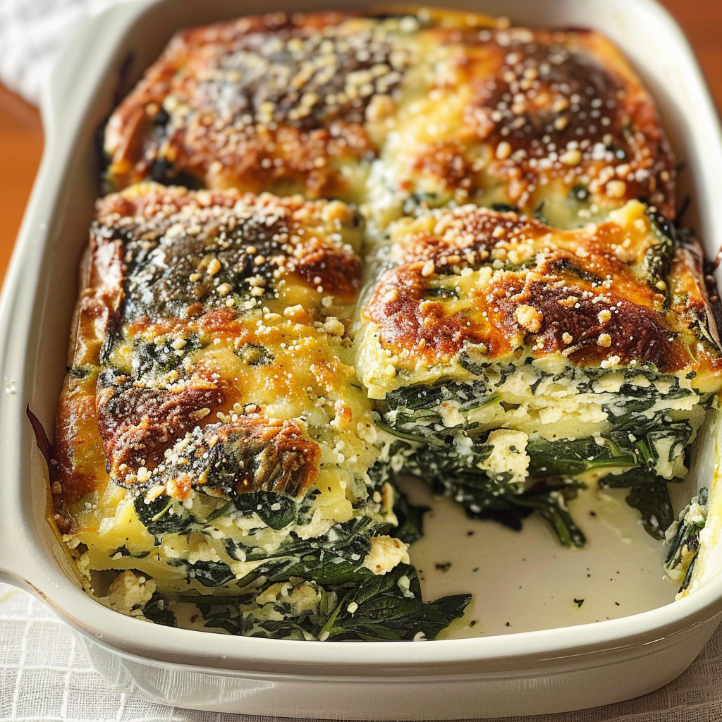 Spinach Florentine Breakfast Casserole