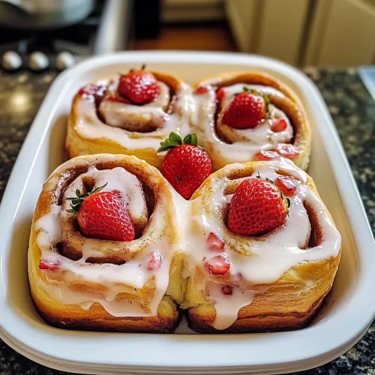 Amazing Strawberry Cinnamon Rolls for a Delicious Treat