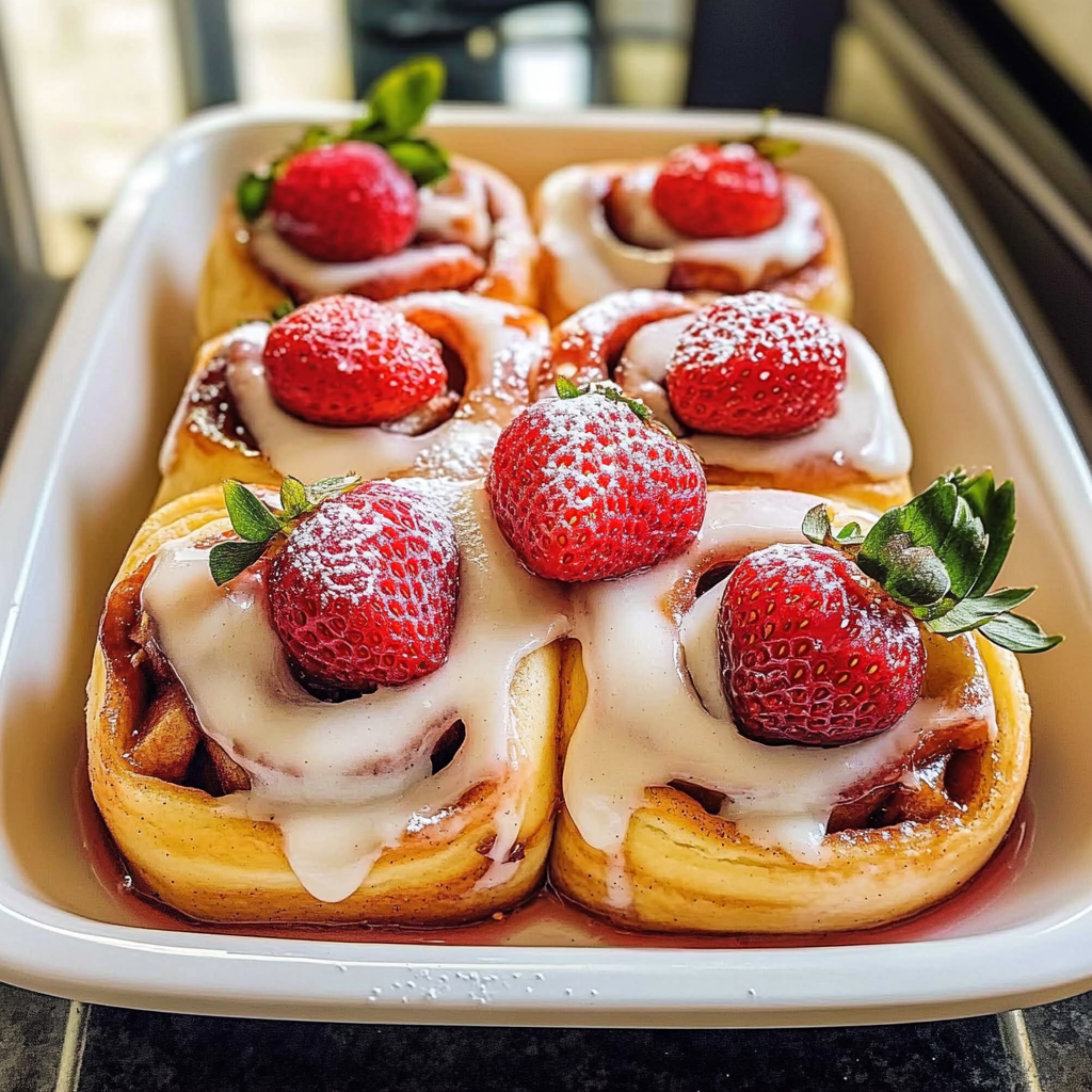 Strawberry Cinnamon Rolls
