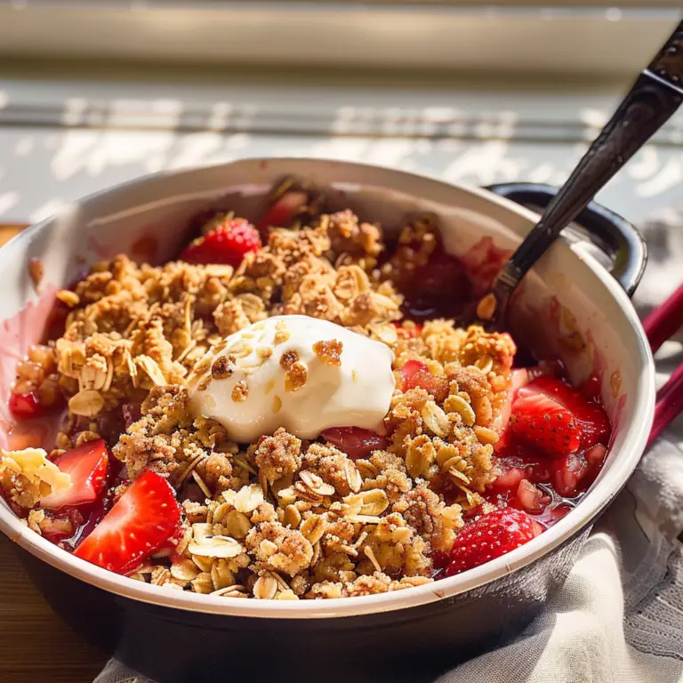 Amazing Strawberry Rhubarb Crisp Recipe for Ultimate Delight