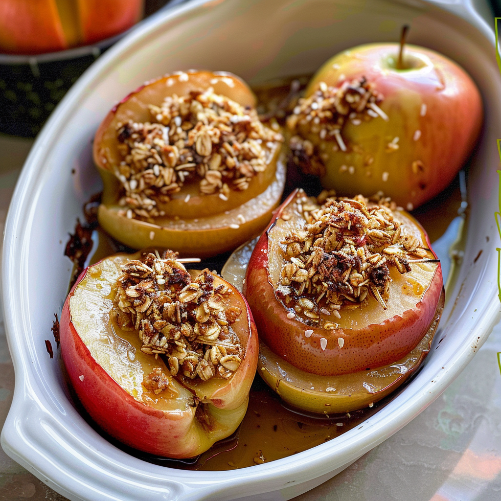 Stuffed Baked Apples with Granola