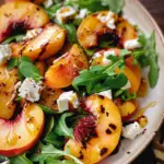 Incredible Summer Peach Salad with Feta and Arugula Bliss