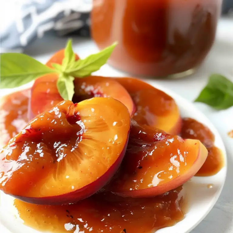 Amazing Sweet and Spicy Peach BBQ Sauce for Delicious Grilling