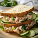 Amazing Tuna Salad Sandwich with Cucumbers Delightfully Fresh