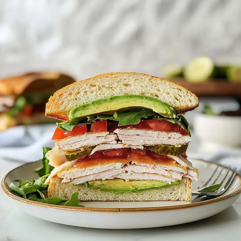 Amazing Turkey and Avocado Club Sandwich for Delightful Bites