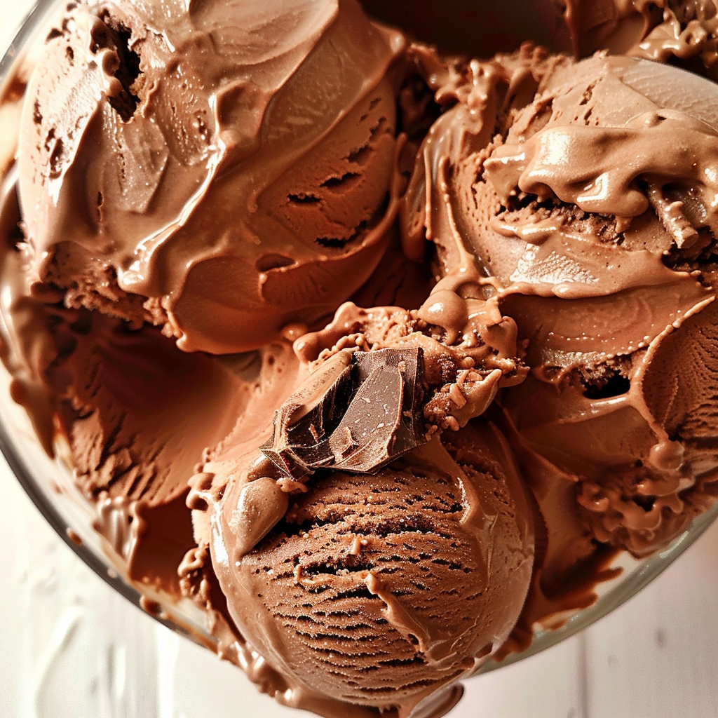 Vegan chocolate ice cream