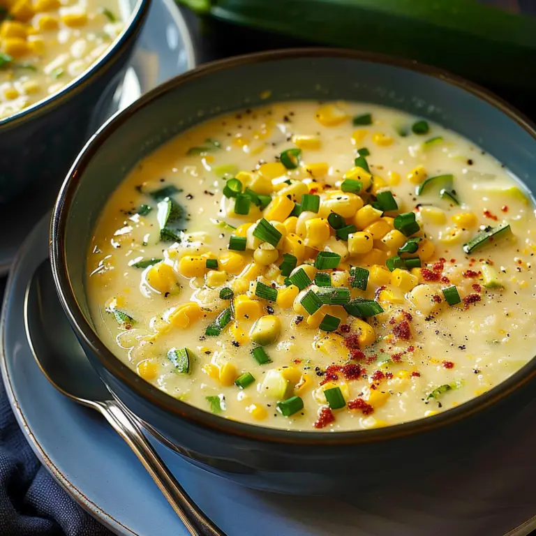Amazing Zucchini Corn Chowder (Light and Creamy) Delight