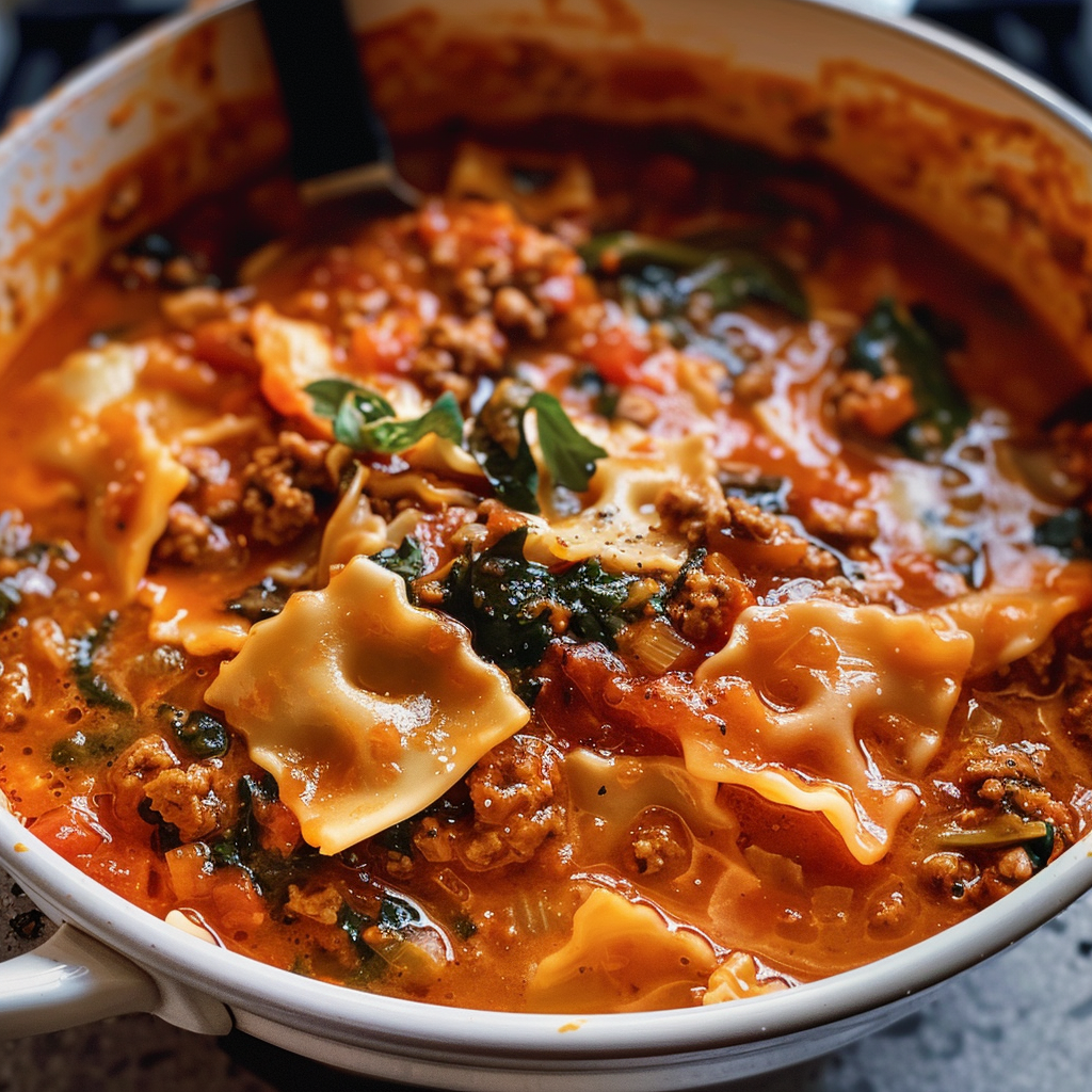 Amazing One Pot Lasagna Soup for Delicious Comfort