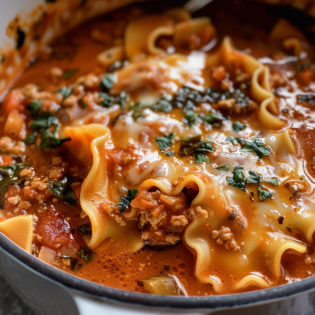one pot lasagna soup