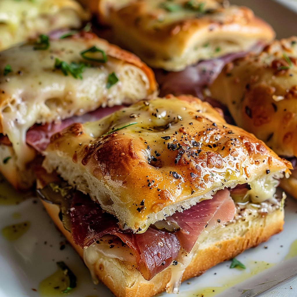Amazing Cheesy Focaccia Charcuterie Sliders Recipe Delight