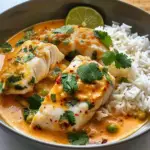 Amazing Coconut Lime Fish Curry with Jasmine Rice Delight