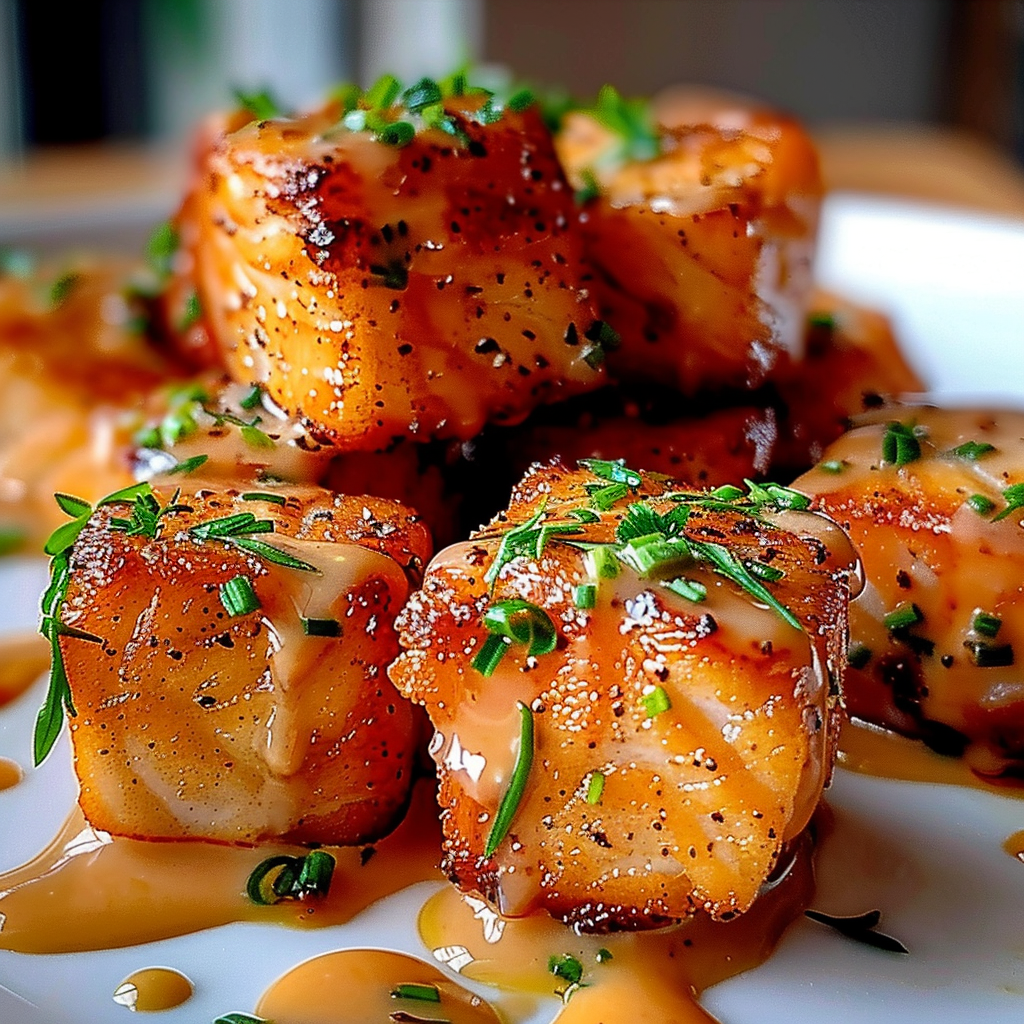 Crispy Bang Bang Salmon Bites