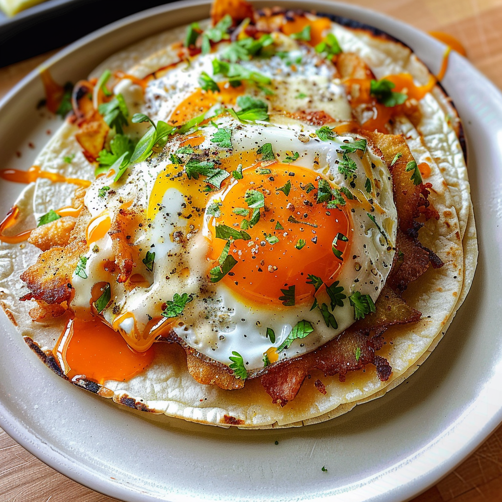 Crispy Potato, Egg & Cheese Taco