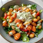 Amazing Crispy Gnocchi Salad with Yogurt Dressing Delight