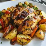 Amazing Garlic Herb Roasted Chicken with Vegetables Delight