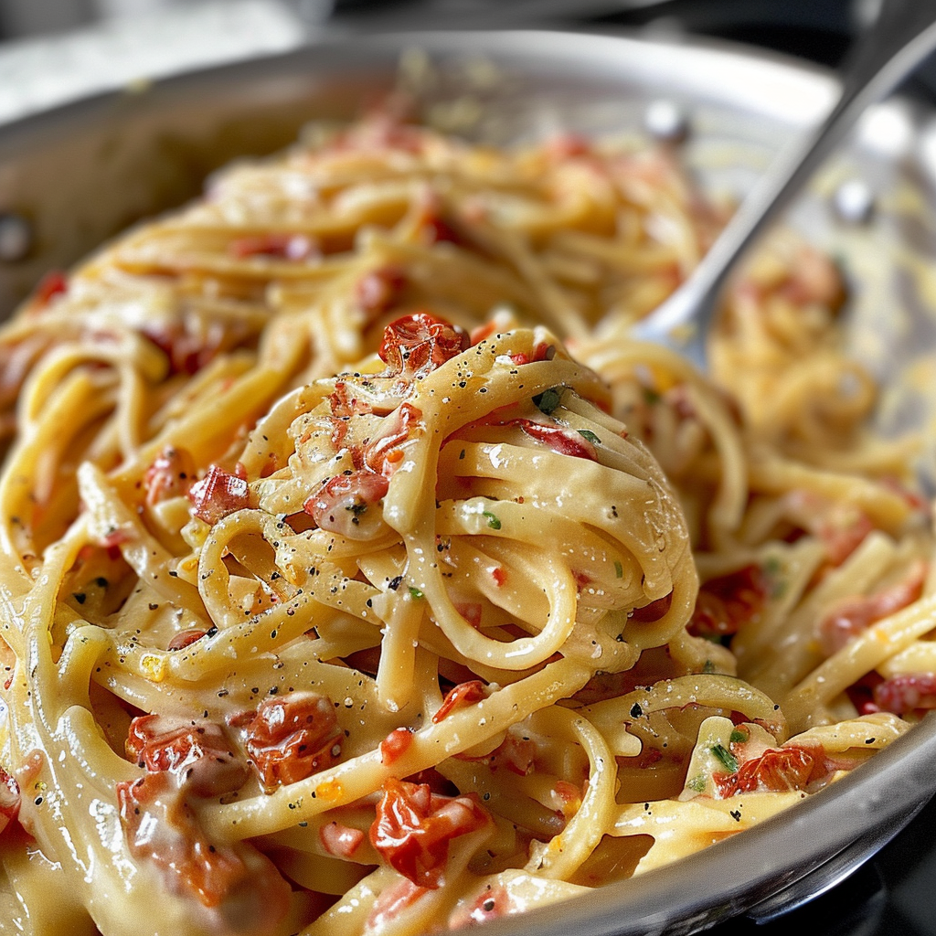 One-Pan Sun-dried Tomato Pasta