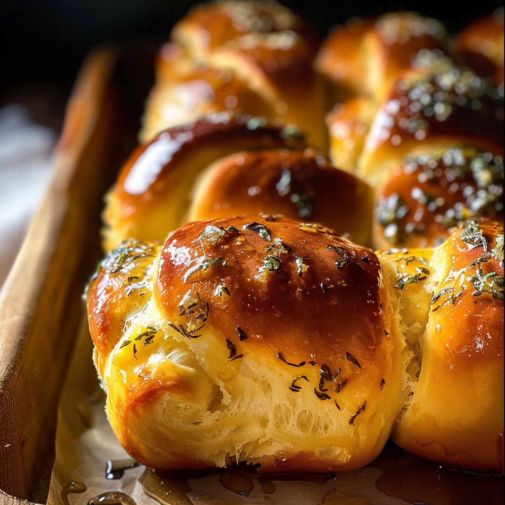 Salted Sage Honey Butter Brioche Rolls