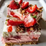 Incredible Strawberry Pretzel Ice Cream Cake Delightful Treat