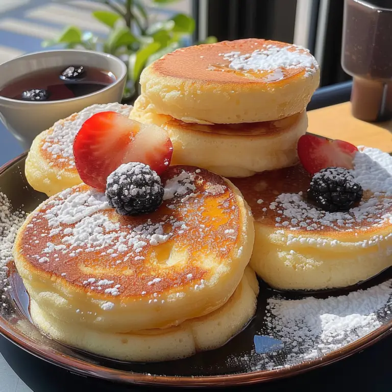 Amazing Traditional Fluffy Japanese Souffle Pancakes Delight