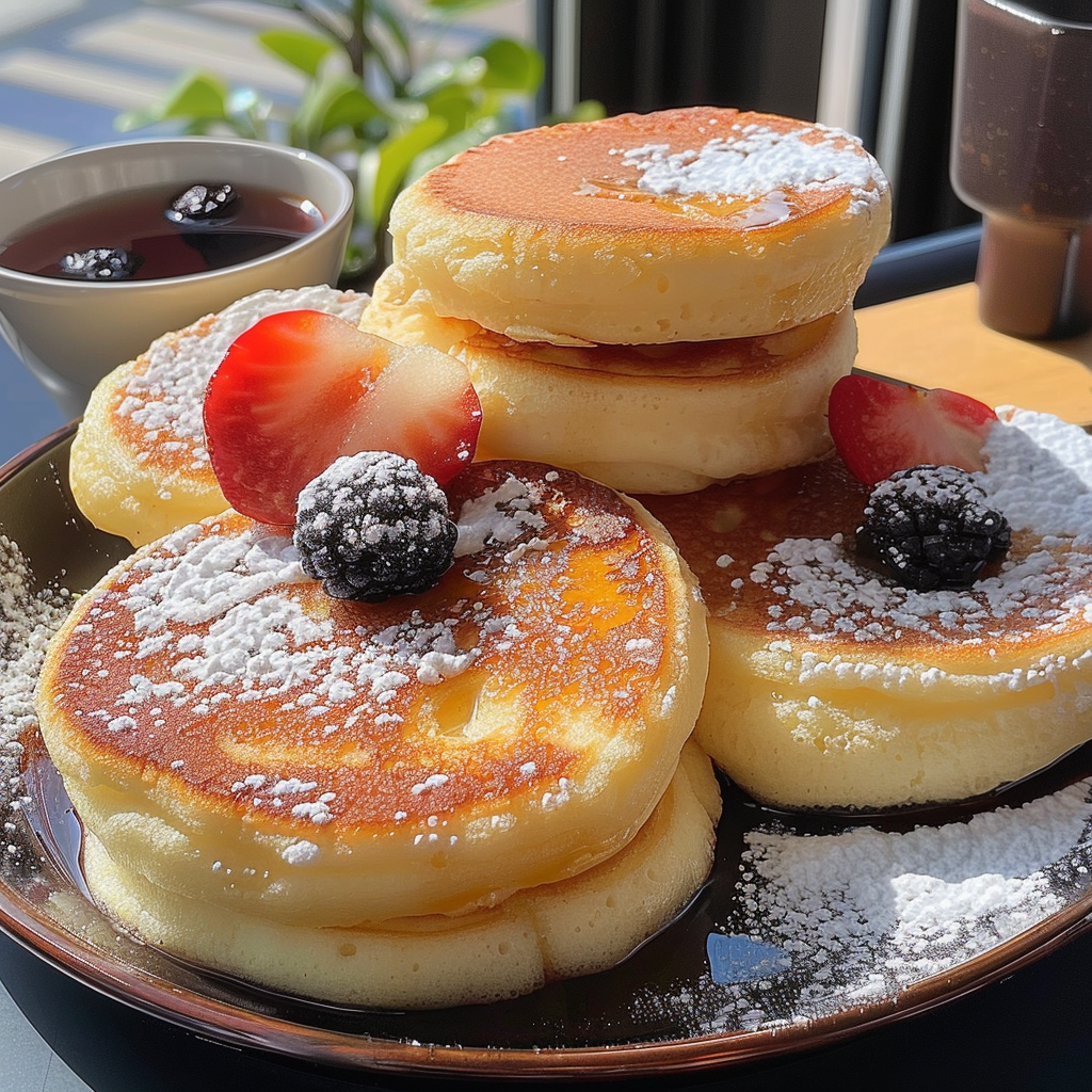 Amazing Traditional Fluffy Japanese Souffle Pancakes Delight