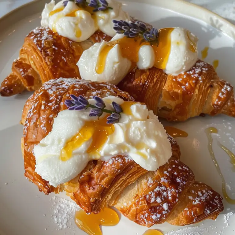 Amazing Whipped Ricotta with Honey Croissants Delight