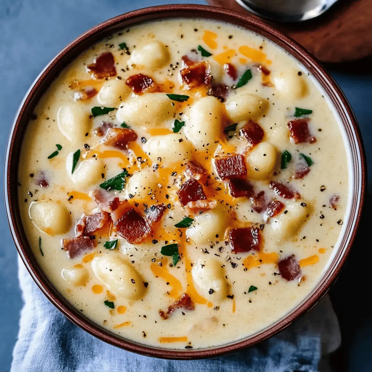 Hearty Bacon Cheddar Gnocchi Soup Recipe for Cozy Nights